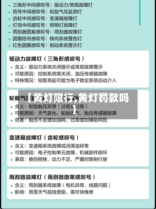 【黄灯限行,黄灯罚款吗】-第3张图片