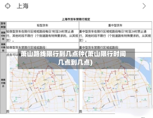 萧山路线限行到几点钟(萧山限行时间几点到几点)-第2张图片