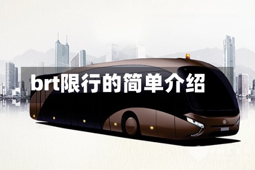 brt限行的简单介绍